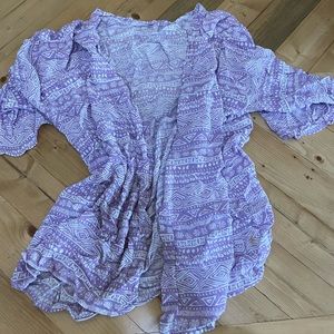 Pink blush, L, short sleeve cardigan